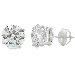 4.40ct Lab Grown Diamond Stud Earrings 14KT White Gold