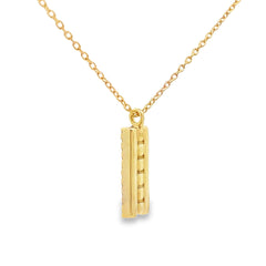 Sapphire Diamond Fashion Pendants 14KT Yellow Gold
