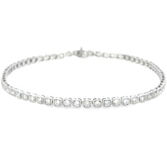 Lab Grown Diamond Tennis Bracelet 10KT White Gold