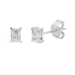 .50ct Lab Grown Diamond Stud Earrings Sterling Silver