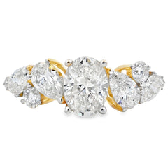 1.50ct Lab Grown Diamond Eng Only 10KT Yellow Gold