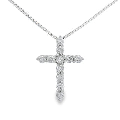 .15ct Diamond Cross Religious Pendant 14KT Yellow Gold