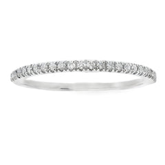 Genuine .13ct Diamond Wedding Band Ring 10KT White Gold