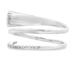 .78ct Sapphire Diamond Ring 14KT White Gold