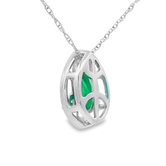 Chalcedony Diamond Fashion Pendants 10KT White Gold