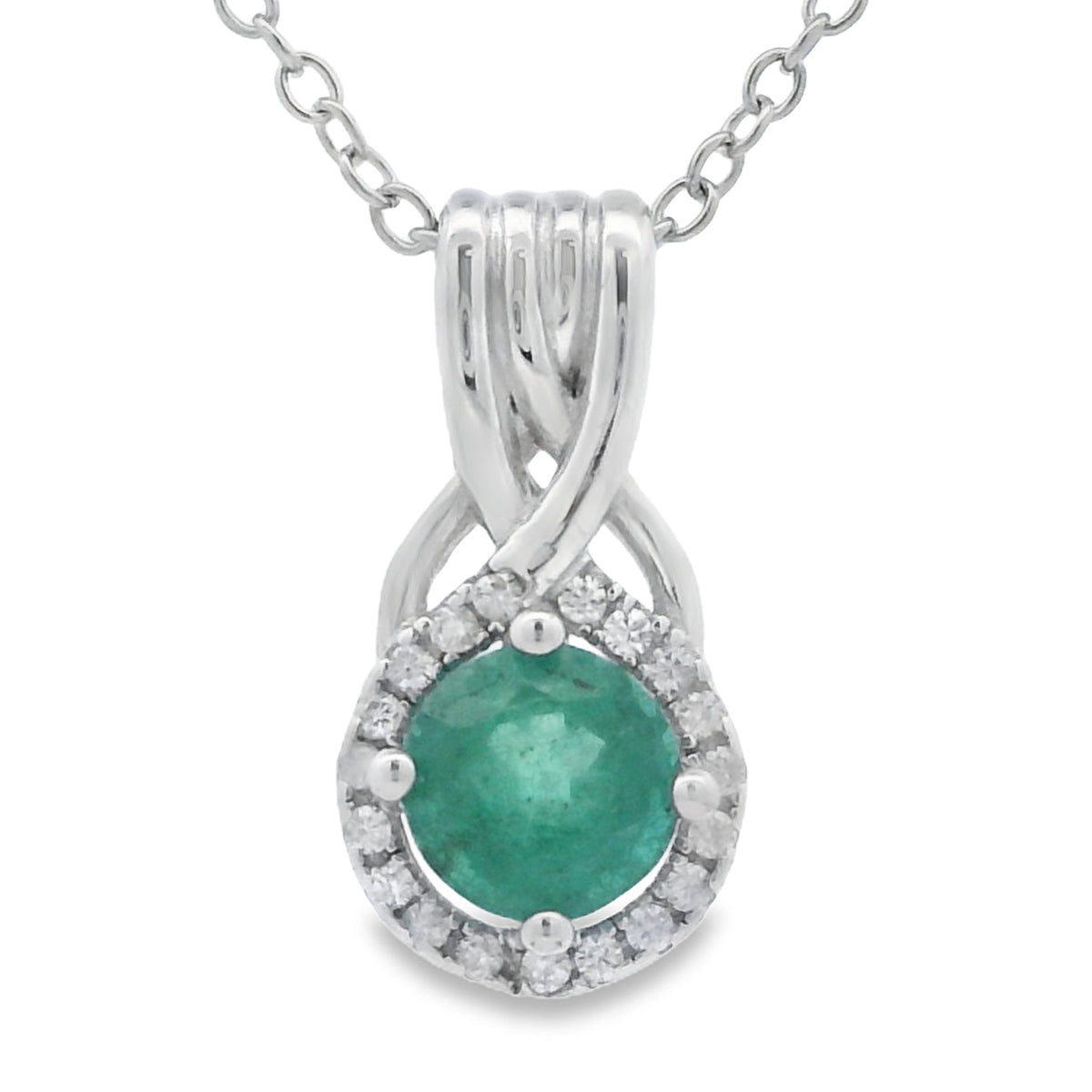 .58ct Emerald Zircon Fashion Pendants Sterling Silver