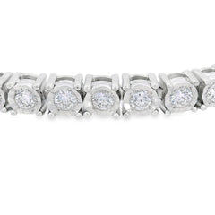 Lab Grown Diamond Tennis Bracelet Sterling Silver