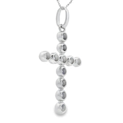 .50ct Diamond Cross Religious Pendant 14KT White Gold