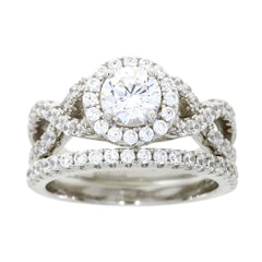 Cubic Zirconium CZ SS Bridal Sterling Silver