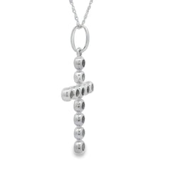 .31ct Diamond Cross Religious Pendant 14KT White Gold