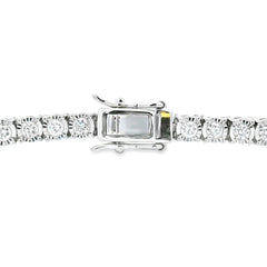 Lab Grown Diamond Tennis Bracelet Sterling Silver