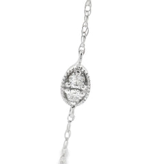 Natural .35ct Diamond Fashion Pendants 14KT White Gold