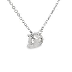 1.00ct Lab Grown Diamond Pendant Sterling Silver