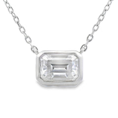 .85ct Moissanite Pendant Sterling Silver