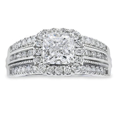 1.53ct Lab Grown Diamond Eng Only 10KT White Gold