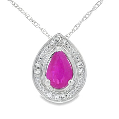 .51ct Ruby Diamond Fashion Pendants 10KT White Gold