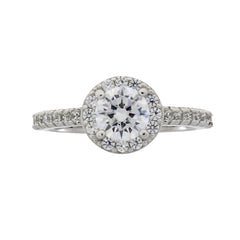 Cubic Zirconium Ring Sterling Silver