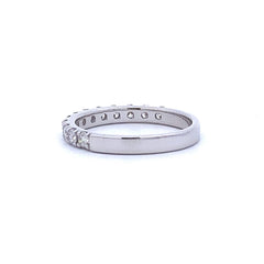 .75ct Diamond Wedding Band Ring 14KT White Gold