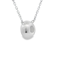 Natural .25ct Lab Grown Diamond Pendant Sterling Silver
