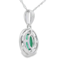 .46ct Emerald Diamond Fashion Pendants 10KT White Gold