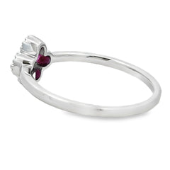 .20ct Ruby Diamond Ring 10KT White Gold