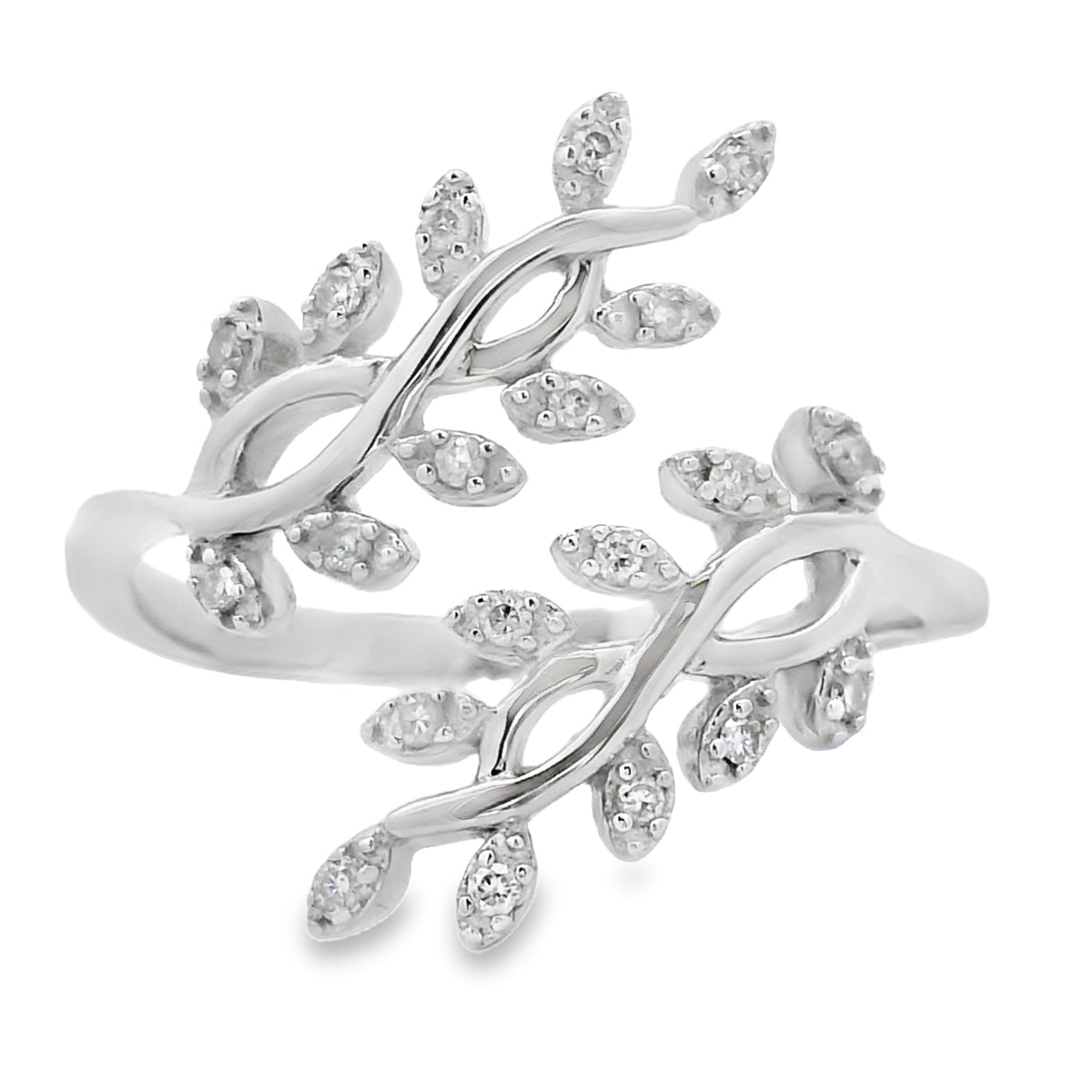 .10ct Diamond Ring Sterling Silver