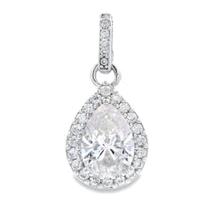 4.23ct Moissanite Fashion Pendants Sterling Silver