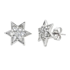 .50ct White Topaz Earrings Sterling Silver