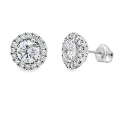 2.00ct Lab Grown Diamond Stud Earrings 10KT White Gold