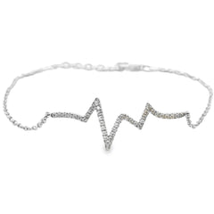 .10ct Diamond Bracelet 14KT White Gold