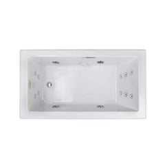 Jacuzzi Elara 72-Inch Rectangle Acrylic Drop-In Whirlpool Bath [JELA7236WLR2XX] (SAK18546)