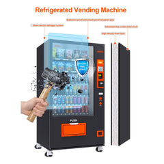 Large 60-Slot Commercial Snack And Drink Refrigerated Combo Vending Machine (SAK58735)