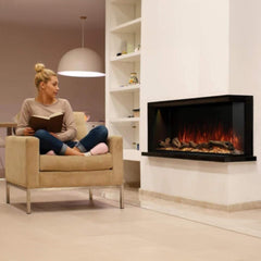 Modern Flames Landscape Pro Multi 56" Linear Multi-Sided Electric Fireplace With Hybrid Flame Technology [LPM-5616V2] (SAK67390)