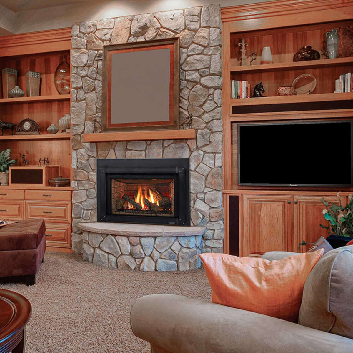 Majestic Meridian 36" Platinum Natural Gas Fireplace [MER36PN] (SAK43751)