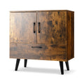 Mid-Century Storage Cabinet with 2 Doors and Drawer