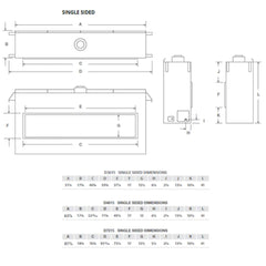 Montigo Distinction 48" Single Sided Linear Direct Vent Natural Gas Fireplace [D4815NI-2] (SAK48267)
