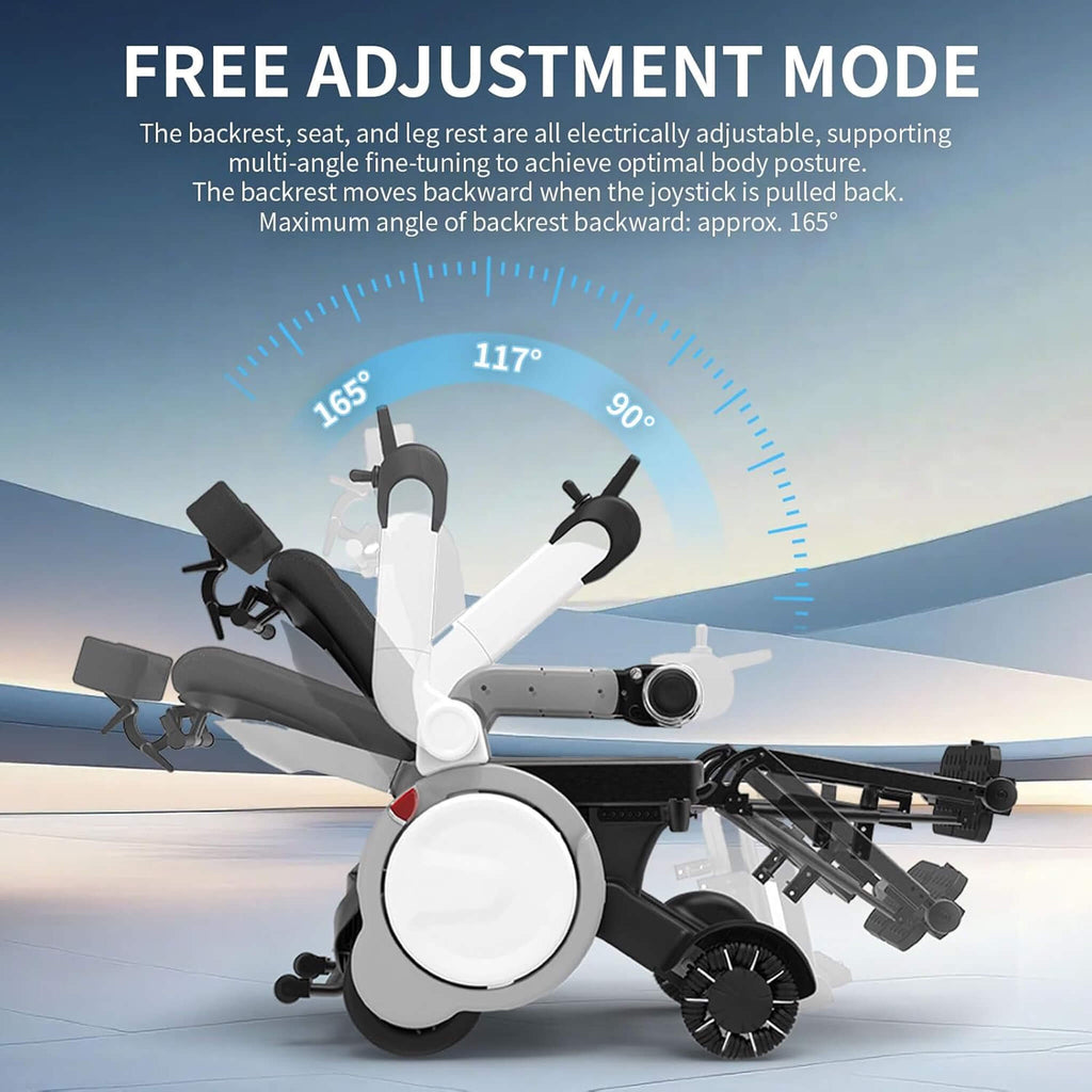 Motivo One-Touch Zero Gravity Electric Folding Wheelchair [FDA-Approved] (SAK20968)