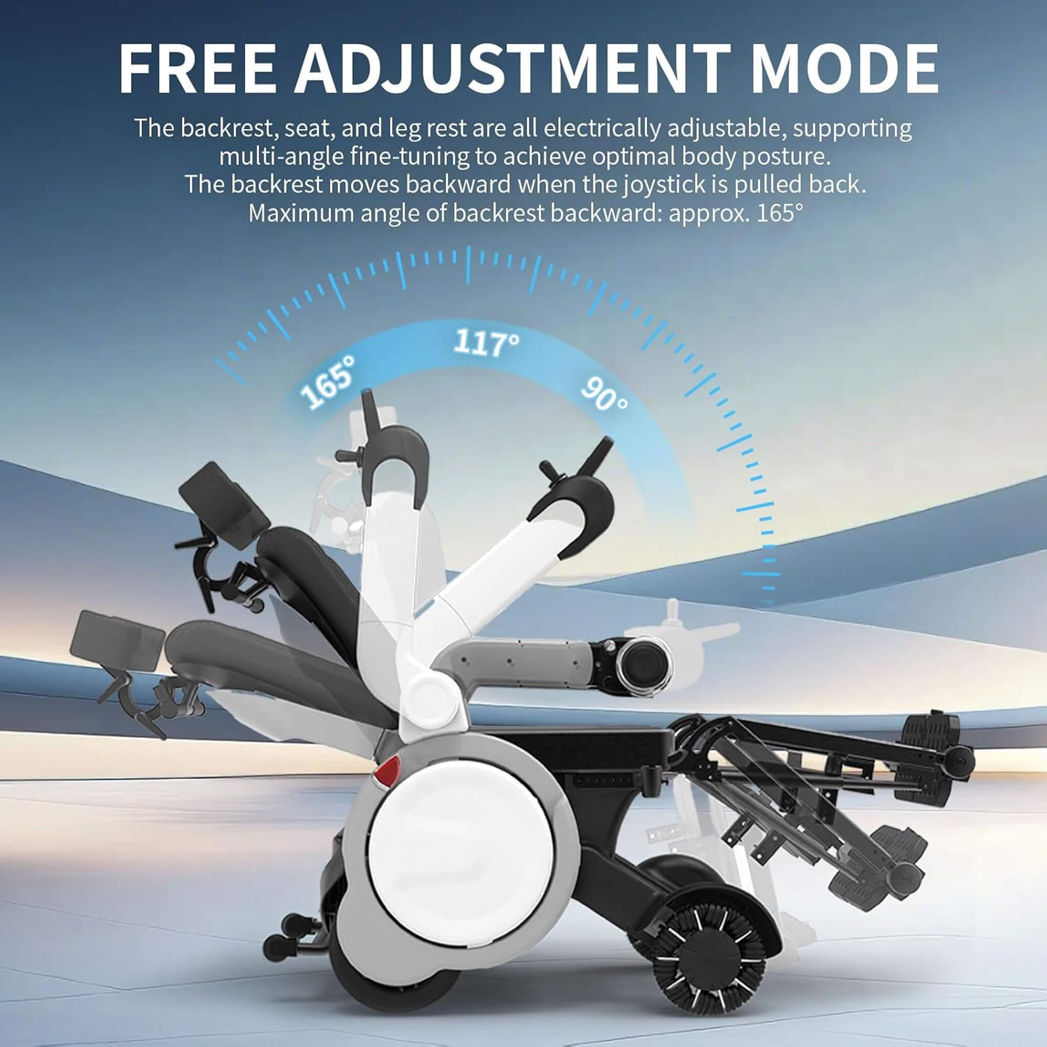 Motivo One-Touch Zero Gravity Electric Folding Wheelchair [FDA-Approved] (SAK20968)