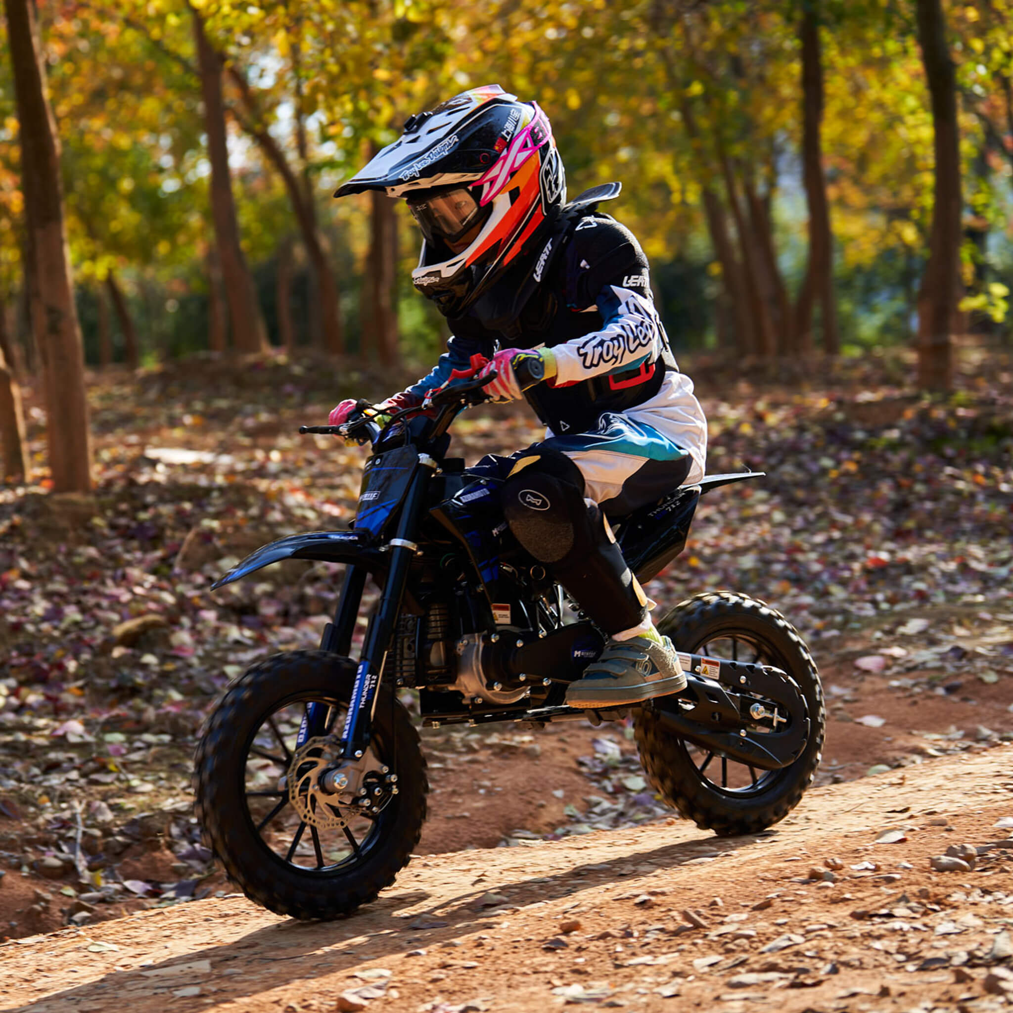MotoTec Thunder 50CC 2-Stroke Kids Gas Dirt Bike (SAK37480)
