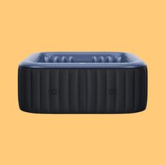 MSpa Tekapo Comfort Series Six-Person Inflatable Square Bubble Spa Hot Tub With 132 Bubble Jets [C-TE062] (SAK80641)