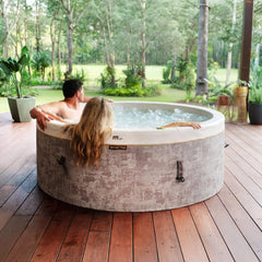 MSpa Cocoon Verto Series Six-Person Inflatable Round Hot Tub With Hydro Massage [F-CO066WE] (SAK50928)