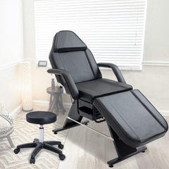Multi-Purpose 3-Section Adjustable Massage Tattoo Chair With Stool (SAK35617)