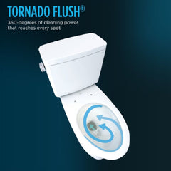 [MW7763074CEG#01] TOTO Drake 1.28 GPF Two Piece Elongated With Left Hand Lever And Washlet C2 Bidet Seat (SAK87823)
