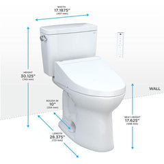 [MW7763084CSFG.10#01] TOTO Drake 1.6 GPF ELongated Chair Height Toilet With C5 Soft Close Bidet Seat (SAK71312)