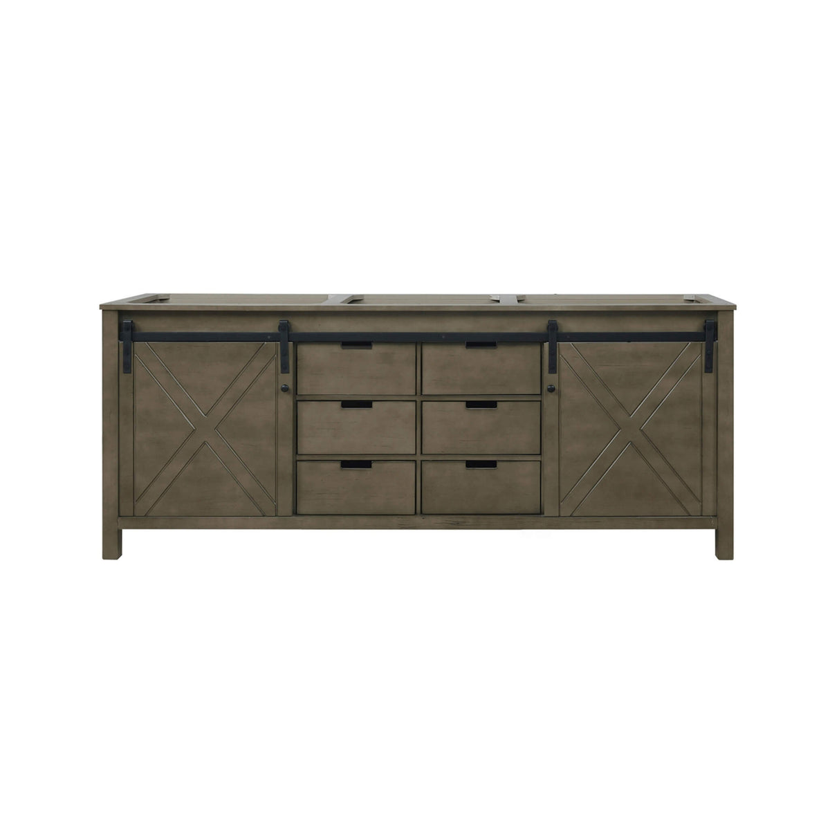 Nuvia 80-Inch Fully Assembled Double Bath Vanity With Soft Close Cabinets [No Countertop] (SAK53904)