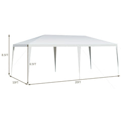 10 x 20 Feet Waterproof Canopy Tent with Tent Peg and Wind Rope