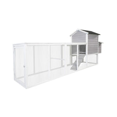 Large Heavy-Duty 113-Inch Outdoor Anti-UV Waterproof Wooden Chicken Coop Hen House (SAK32684)