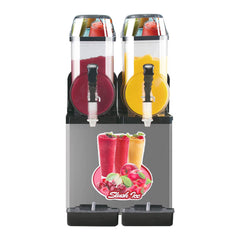 Premium Stainless Steel Margarita Frozen Drink Double Tank Slushy Maker Machine, 30L (SAK48253)