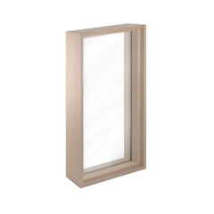 Prosaunas 17-5/8X31 Framed Hemlock Tempered Dual Pane Clear Glass Sauna Window (SAK44067)