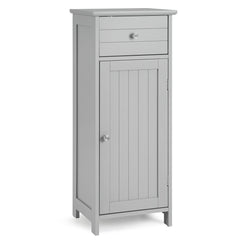 Wooden Bathroom Floor Storage Cabinet with Drawer and Shelf